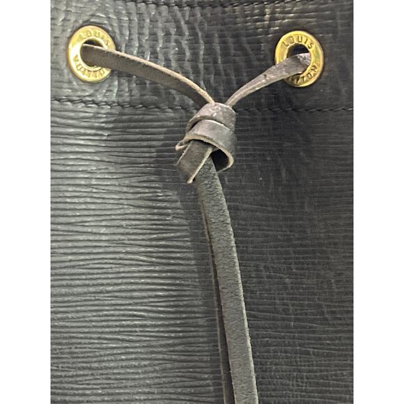 Louis Vuitton Noé Bag Black Epi Leather 1985 First Year Vintage With COA - Picture 11 of 16